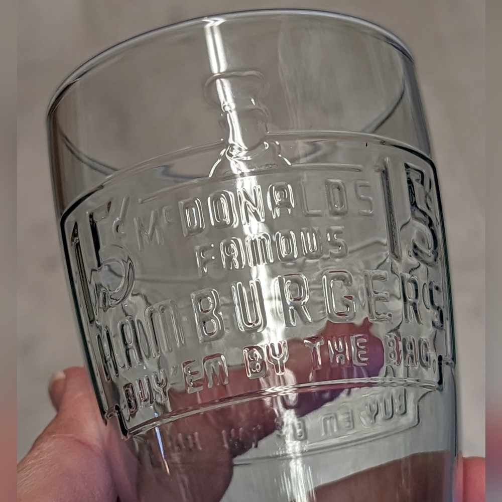 McDonald's Vintage Ad style glasses set of 2 purple and green - Picture 6 of 10